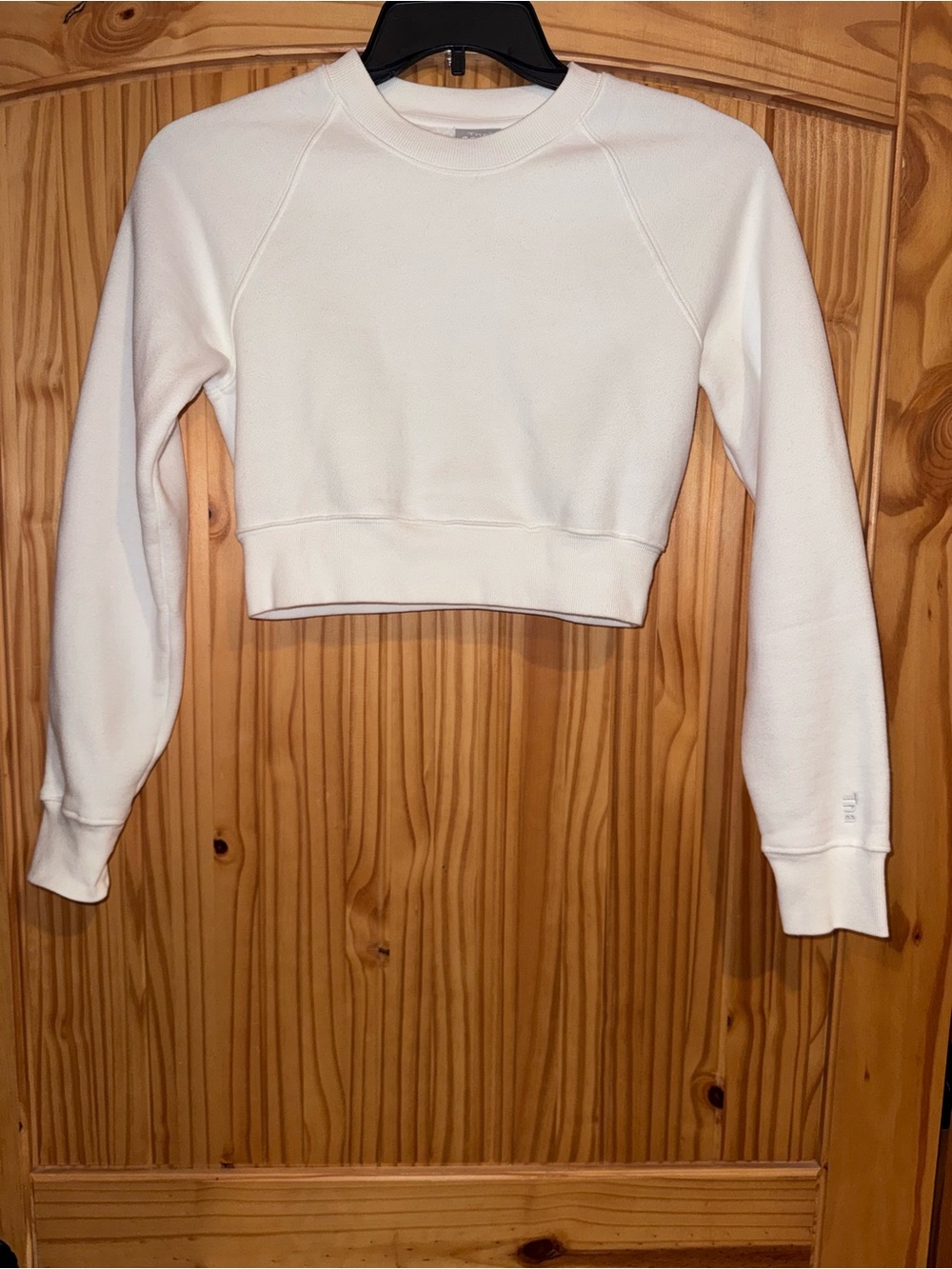 Aritzia TNA Cozy Perfect Fleece Crop Crewneck Sweatshirt 2XS